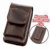 Mini Size Eyeglass Case Anti Squeeze Fold Spectacle Box Leather Glass Pouch  Short Travel
