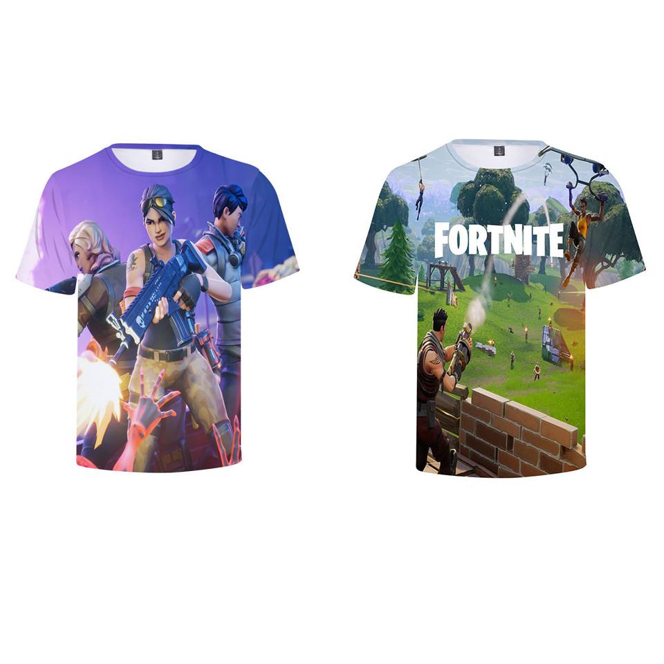 Fortnite T Shirt For Teens With 3d Print Summer Breathable Cotton Tee