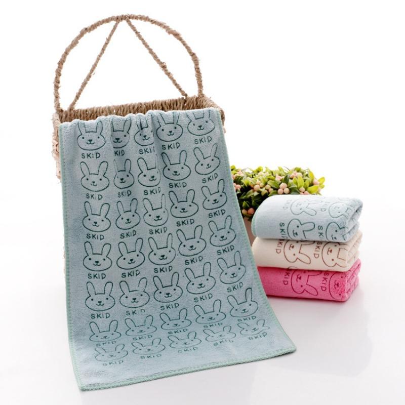 Absorbent Towel Bathroom Drying Washcloth Cute Rabbit Hand Face Towel