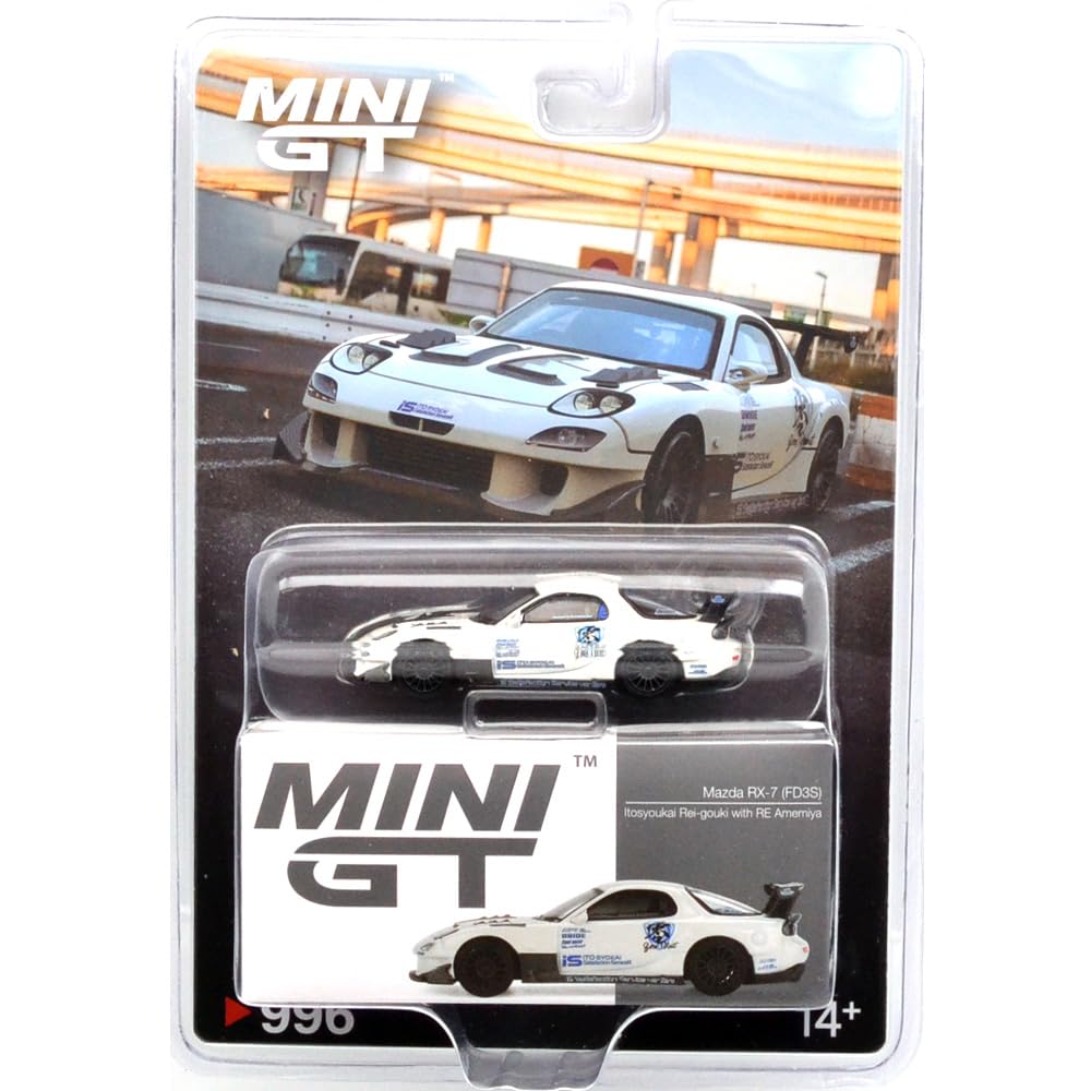 MINI GT 164 Scale MiJo TOYS - MAZDA RX-7 (FD3S) ITOSYOUKAI REI-GOUKI W/AMAMIYA USA MGT00996-BL