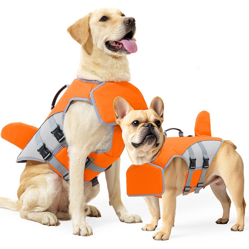 Dogs Life Jackets Pets Dog Swimming Vest High Buoyancy Dog Life Vest withReflective Rescue Handle for Small Medium Large Dogs