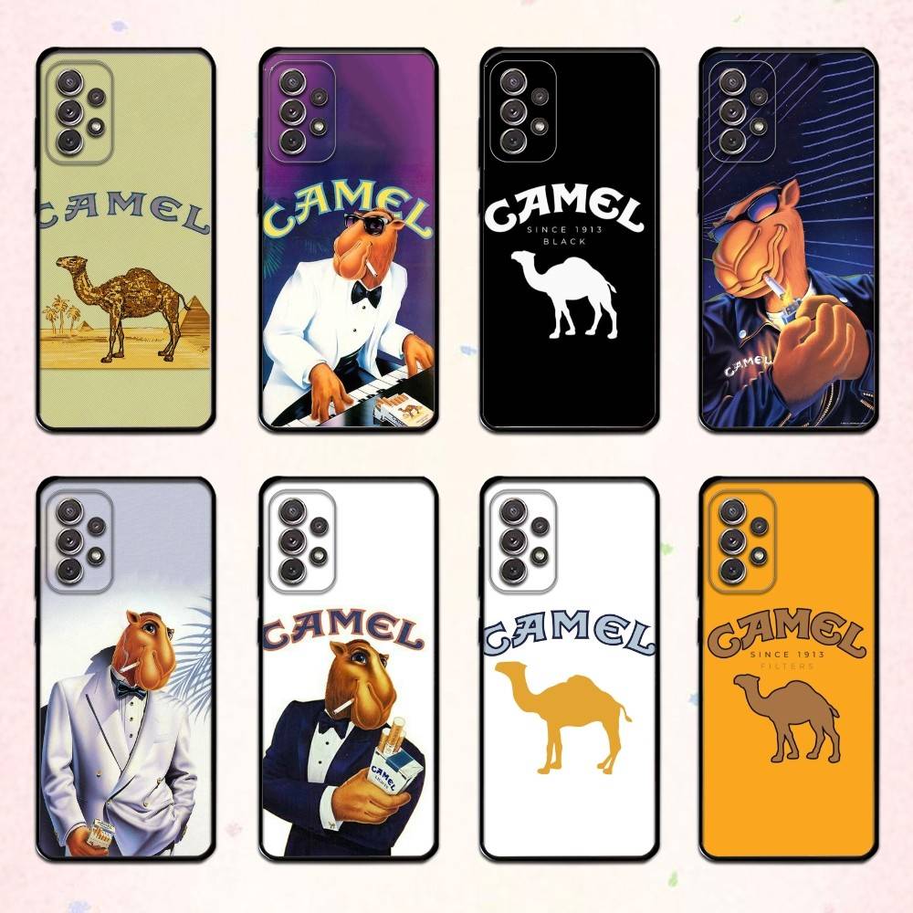 Cigarette-Brand J-Joe C-Camel Phone Case For Samsung S 25,24,23,22,30,21,10,9,Ultra,Plus,Lite,FE,4,5 G Soft Black Case
