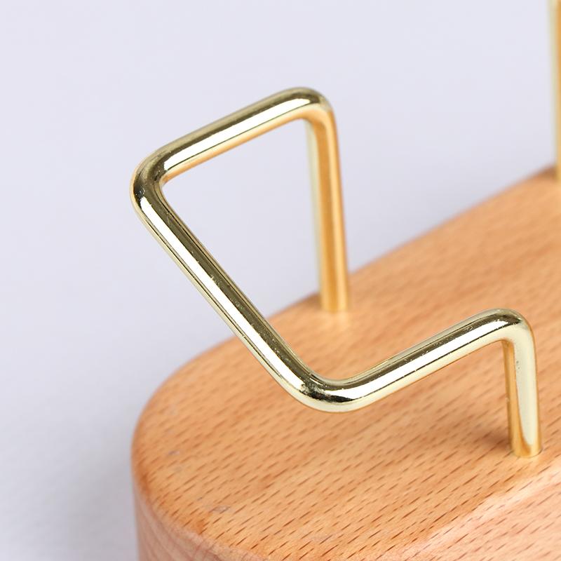 Desk Wooden Business Card Display Stand Wood Business Card Holder For Postcard Holder For Office Home Desktop