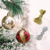 Gold Xmas Tree Ball Ropes Silver Label Decoration String Practical Christmas Rope  DIY