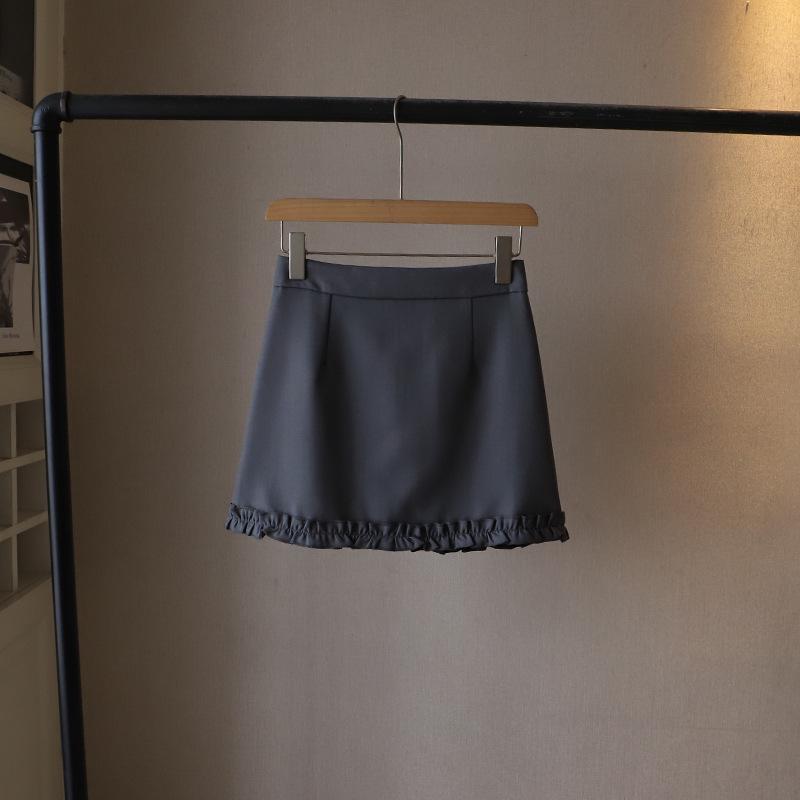 2025 Spring/Summer Korean High Waist A-Line Skirt - Versatile, Hip-Hugging, Short Skirt for Women, Style 3673