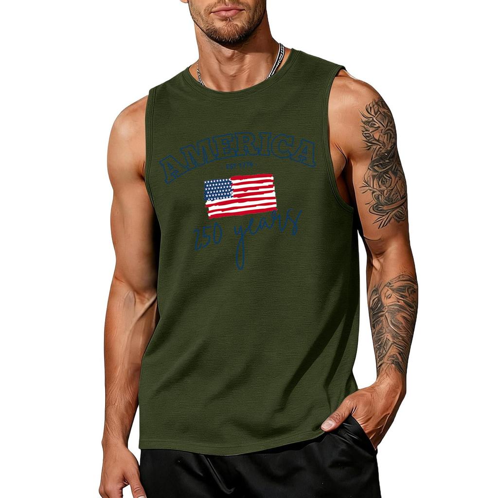 Herren Hemden 4. Juli USA Muskel Tanktops Patriotische Tanktops