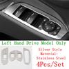 Car Inner Door Armrest Window Glass Lift Switch Button Panel Cover Trim Stainless Accessories For Chevrolet Equinox 2017 -