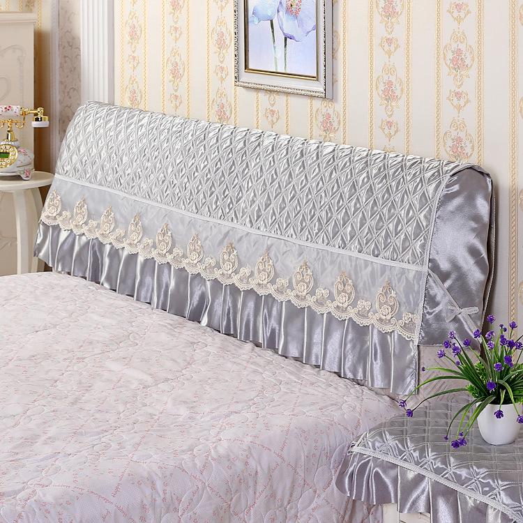 Universal European Style Quilted Leather Fabric Headboard Cover - Softly Upholstered