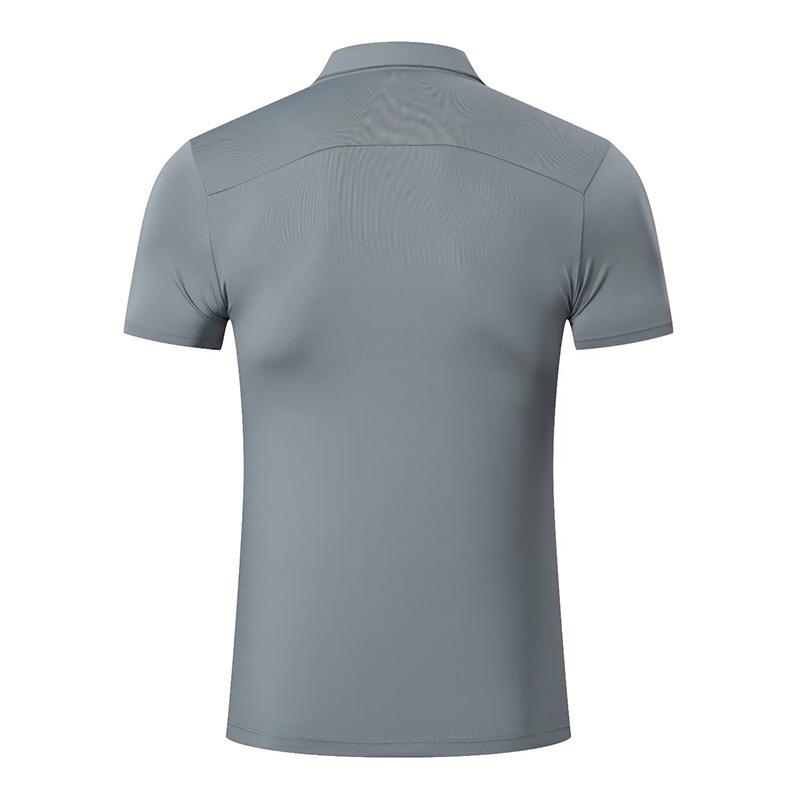 Men's Cross-Border Milk Silk Lapel Polo Shirt - Short Sleeve Sports & Running Top