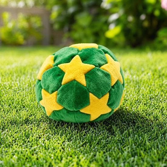 Portable Soccer Footbag for Kids, Soft Juggling Ball, Handmade Colorful Hacky Kick Balls for Backyard Beach