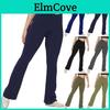 Womens Pants Sexy Fashion Yoga High Waist Cross Wide Leg Solid Color Exercise Yoga Pants