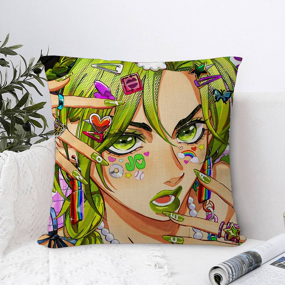 JoJos Bizarre Adventure Anime Pillow Gift Home Office Decoration Bedroom Sofa Car Cushion Cover case x