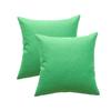 2 Pcs Green Plant Printing Outdoor Waterproof Throw Pillow Covers Decor Garden Cushion for Patio Tent Balcony Pillowcase 45*45cm