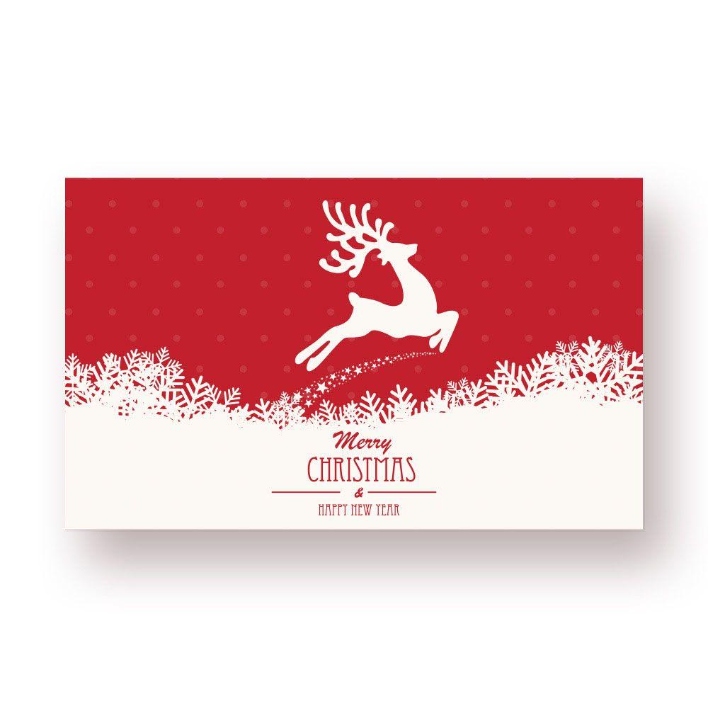 Decor Package Insert Message Note Cards Greeting Postcard Happy New Year Merry Christmas Card