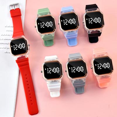 Sport Electronic Watch LED Digital Display Accurate Timing Stylish Silicone Strap Wristwatch for Men Women