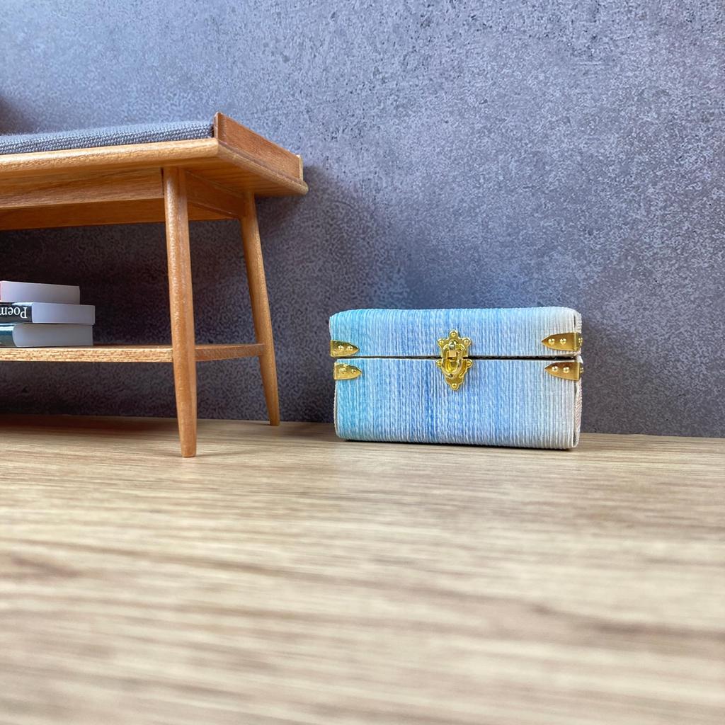 LifeStyleLittles 16 Scale Dollhouse Furniture Miniature Retro Leather Suitcase