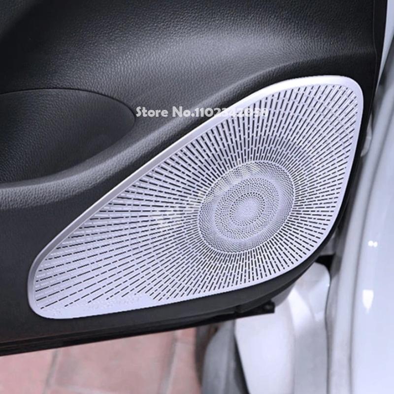 For Mitsubishi Pajero Sport Montero Sport - Door Loudspeaker A Plillar Sound Speaker Cover Sticker Interior Accessories