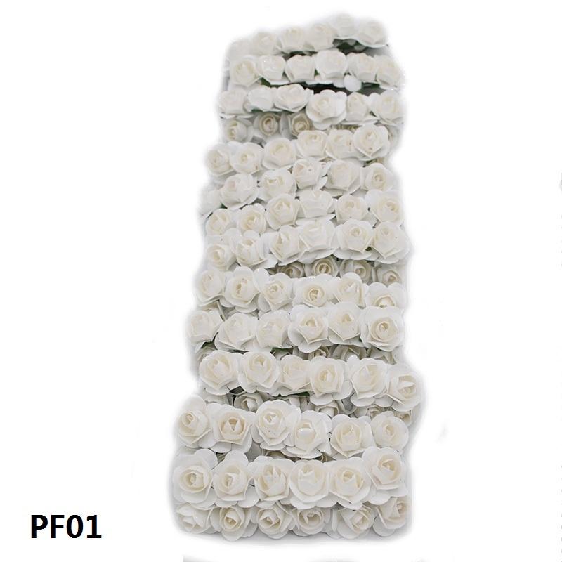 

72 шт./лот 2 см Разноцветные бумажные искусственные цветы Мини головка цветка розы Свадебный букет Скрапбукинг Вечеринка Домашнее украшение