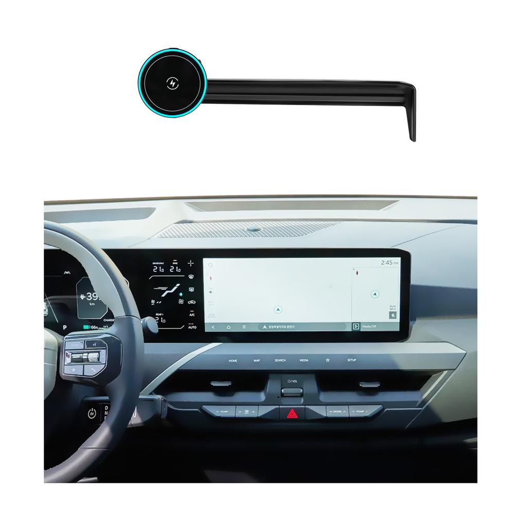 Für KIA EV5 2024 2025 2026 Auto-Handyhalter Bildschirm-Festklemme Kabelloses Ladegerät Maßgeschneiderte Handy-Bildschirmbasis Zubehör