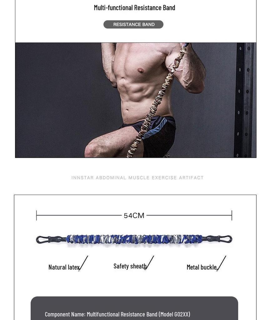 INNSTAR Home Bench Press: Quick Chest Training Equipment with Elastic Resistance Bands