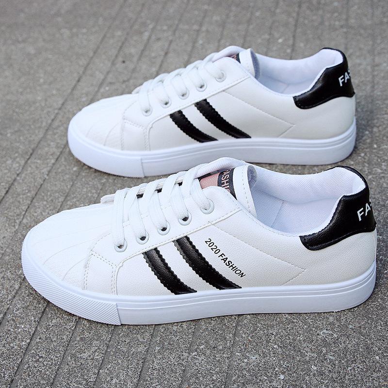 22 весна и осень новые кеды студенческие туфли низкие кожаные повседневные туфли 35