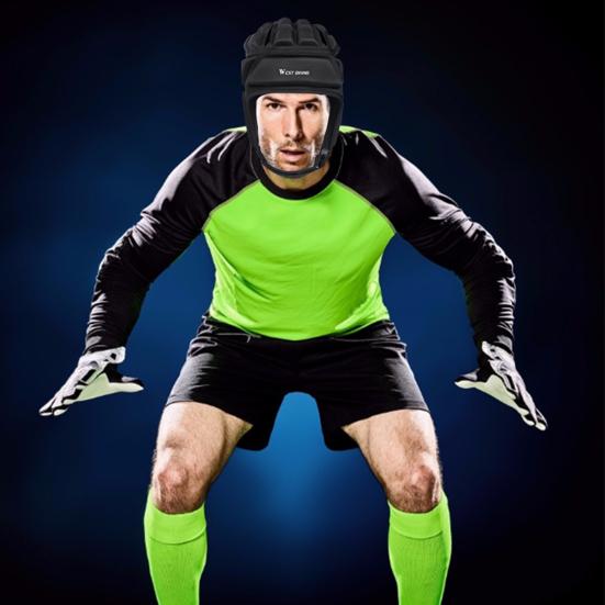 Stereo Rugby Helmet Warm Unisex Anti Collision Soccer Headgear for Soccer Goalie