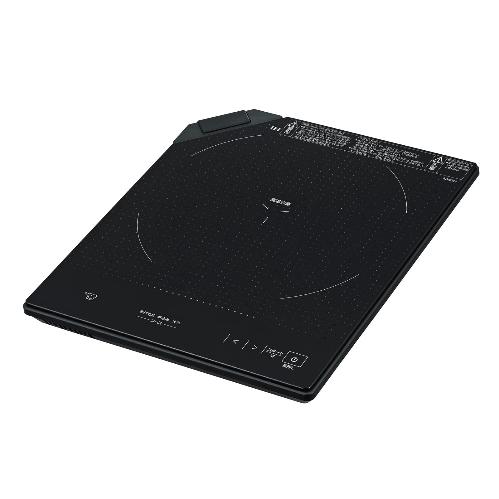 

Zojirushi Mahobin Tabletop IH Cooking Heater Thin Height 3cm Full Flat Touch Panel 9 Level Adjustment Safety Design Black Approx. EZ-KG26-BA