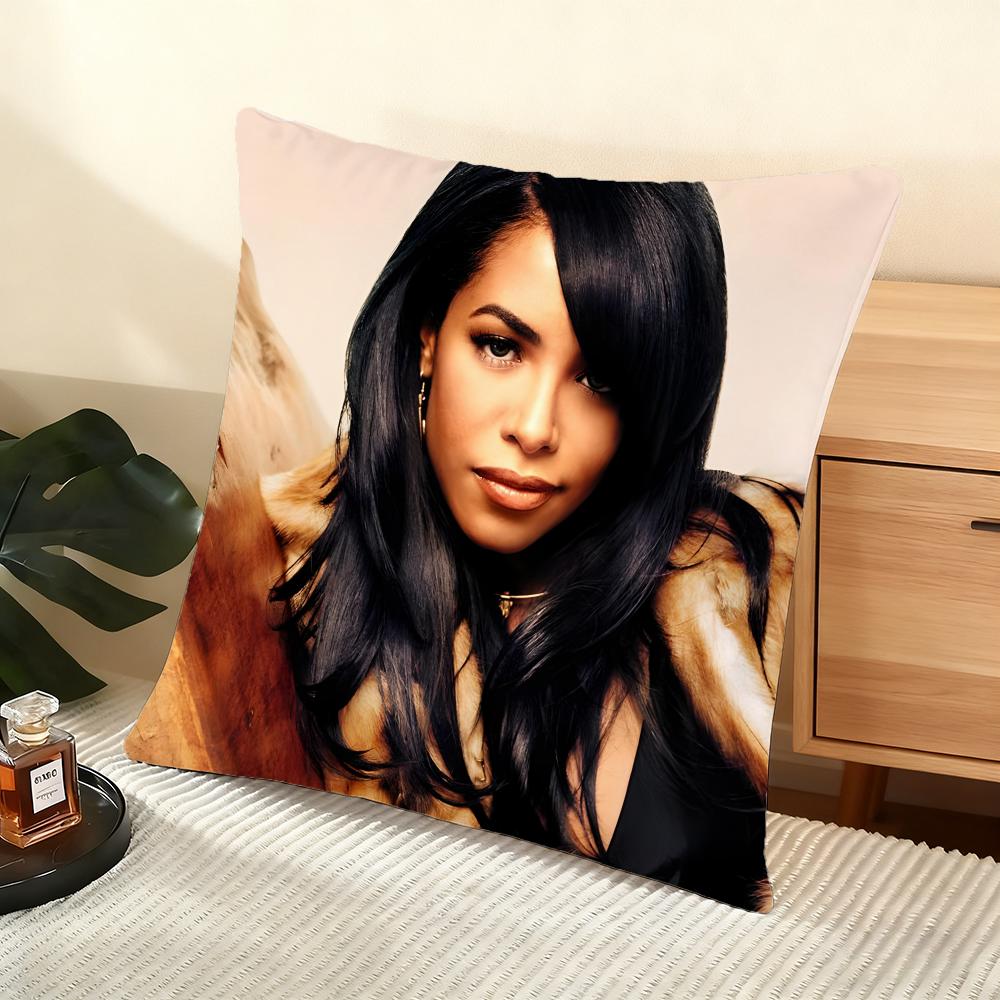 A-Aaliyah Cushion Cover Soft Short Plush Pillow Cover Smooth Cozy Texture Aesthetic Cushion Case Home Decor