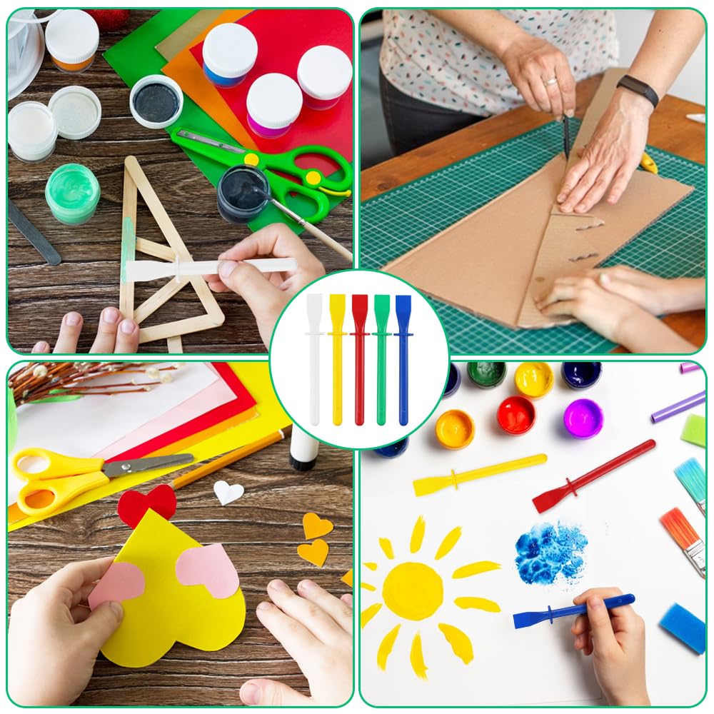 5/100PCS Glue Spreader Glue Brushes Handheld DIY Art Craft Paintings Scrapers Portable Leather Gluing Tools Glue Smear Sticks