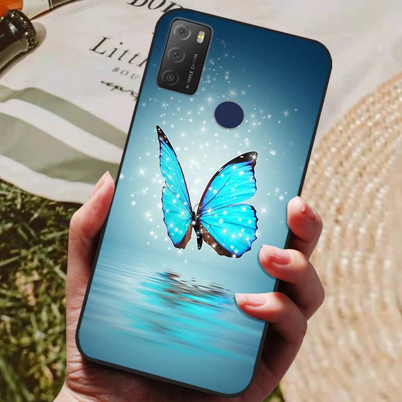 For TCL 20Y 20E 6125F Case Silicone Soft TPU Phone Cover for TCL 20Y 6156D Case Bumper for TCL20Y TCL20E Flower Animals Coques