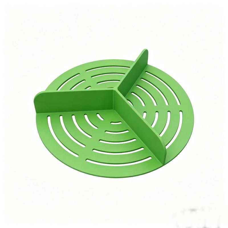 Silicone Triangle Separator For Air Fryer, Bowl Liner Accessory, Fits Most Round Silicone Bowls, Zone Separation To Prevent
