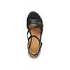 Geox Women S Comfort Wedge Diagonal Strap Sandal Black 8gx0ja6m1d Elowyn