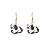 Cute Cartoon Kitten Earrings - Fun, Creative, and Fashionable Animal Drops In Japanese and Korean Styles for European and American Tastes.