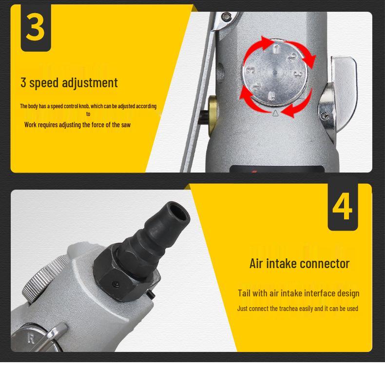 Gaobao 12H Industrial Grade Pneumatic Straight Shank Air Screwdriver Tool