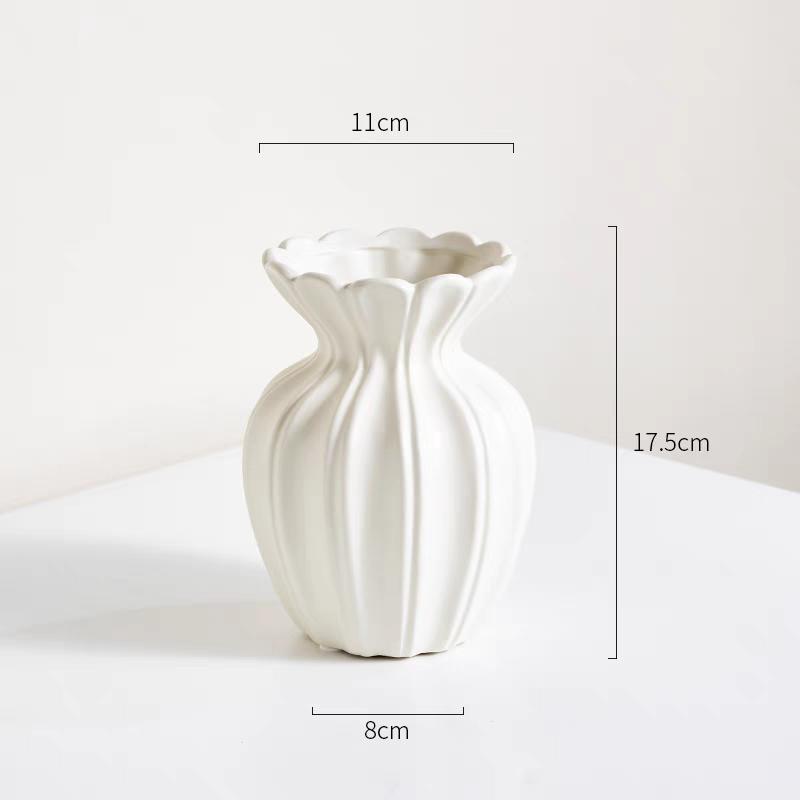 

Ваза Керамическая ваза Европейская классическая ваза Домашняя гостиница Цветочная композиция Модный орнамент Ваза S-B