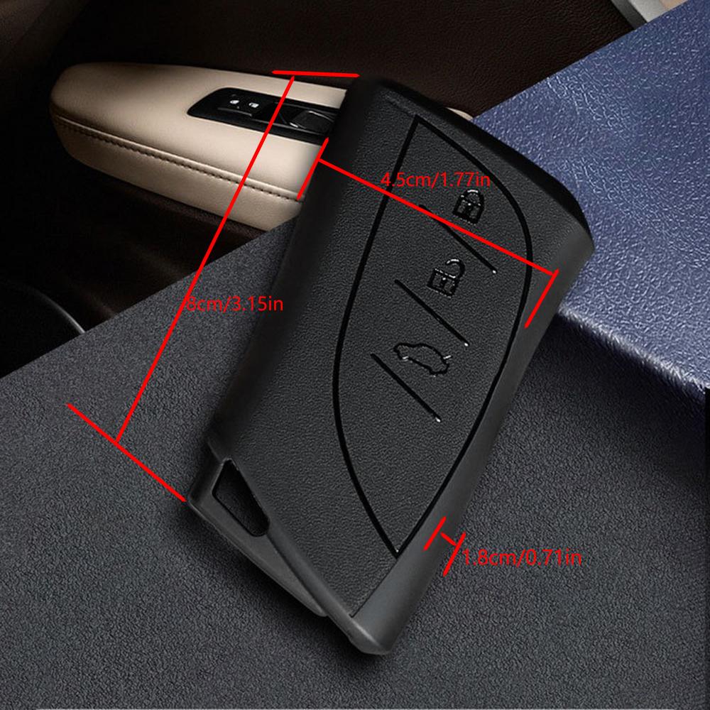For Lexus IS ES GS GX LS500H NX RX LX LC RC 200 250 570 2018 2019 Soft TPU Car Remote Key Case Cover Car Styling Accessories Fob