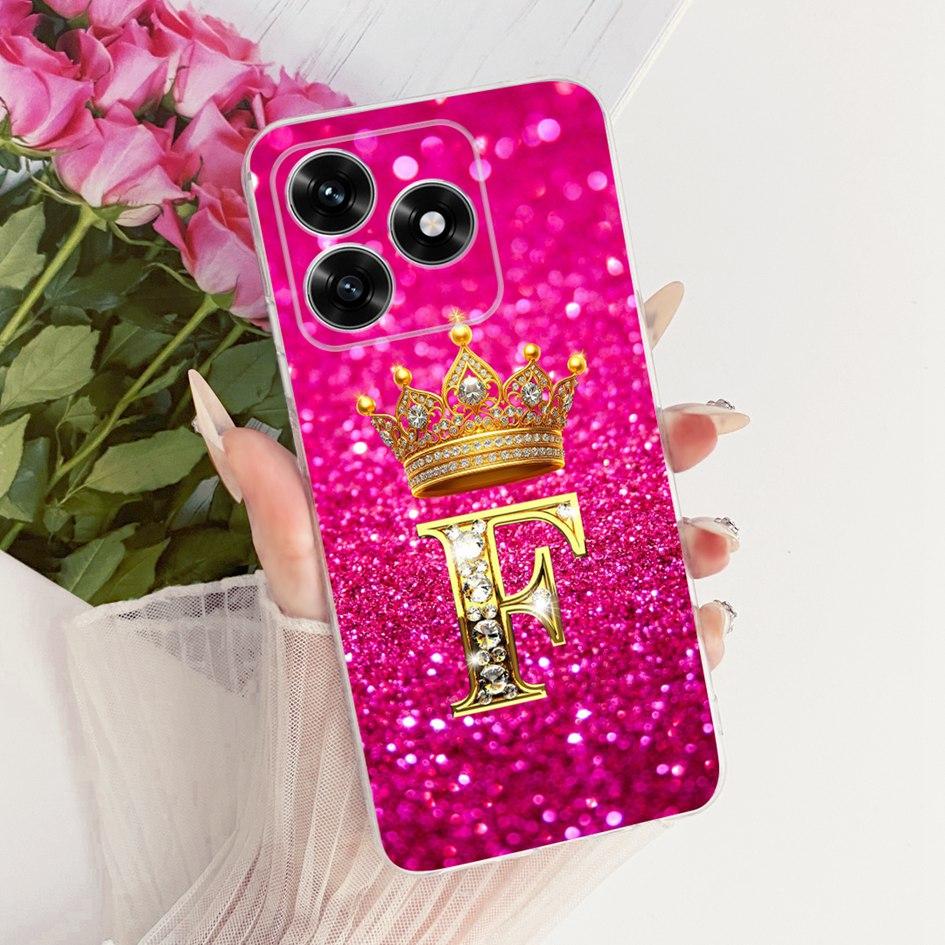 For Honor X5c Case Luxury Crown Letters Soft Slim Silicone Phone Cover For Honor X5 X5c Plus Fundas NLA-LX1 HonorX5c Plus Bumper