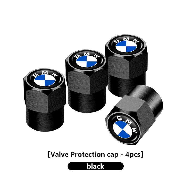 For BMW 4Pcs Car Wheel Tire Valve Caps Metal Stem Cover Auto Accessories M3 M5 X3 E93 F10 F20 F30 F40 F15 F25 F26 F31 F49 F86