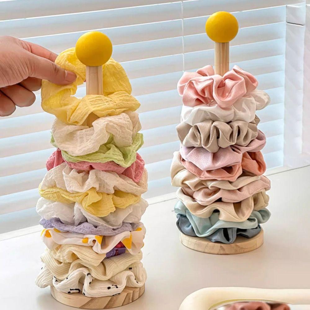 Multifunctional Head Rope Storage Rack Wooden Headband Display Rack  Kitchen
