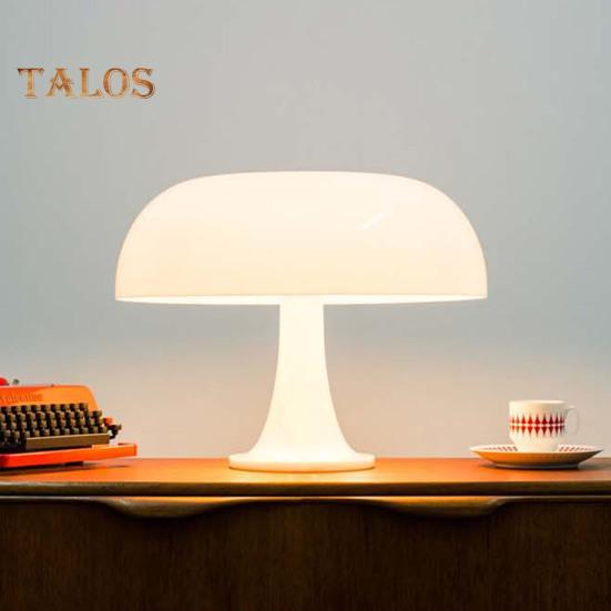 Lampă de masă cu ciuperci Lampă de noptieră cu LED, strălucire moale, temperatură de culoare reglabilă, decorativă, modernă