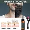 2pcs Natural Men Beard Growth Roller Kit Men's Beard Growth Oil Nourishing Enhancer ,Moustache Growth Enhancer 30ML