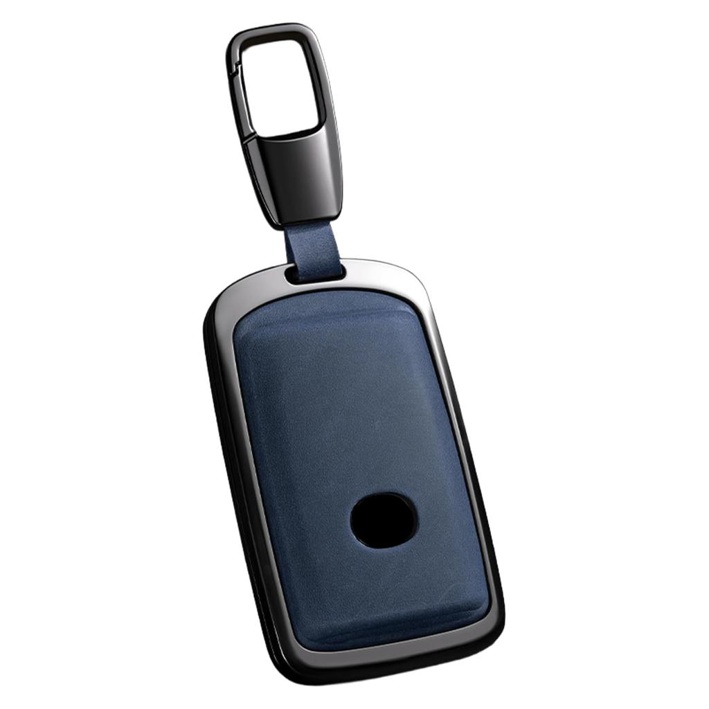 Key Fob Cover with Keychain 3 Buttons Smart Key Case for CX-3, CX8, CX5, CX30, MX30 MX60 (B3-blue)