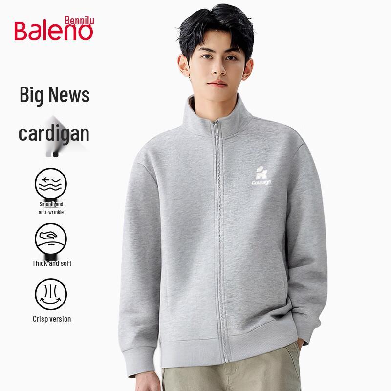

Baleno Men s Loose Fit Stand Collar Casual Jacket 3XL
