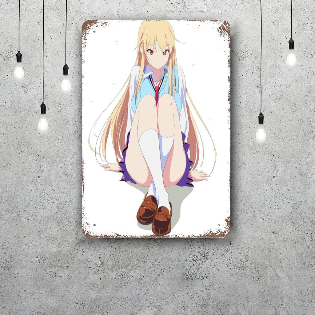 Sakurasou no Pet na Kanojo cartoon Decor Poster Tin Sign Metal Sign Decorative Plaque for Pub Bar Man Cave Club Wall Decoration