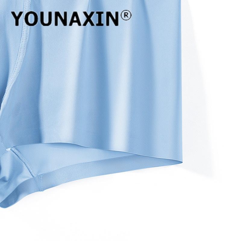 Herren Sexy Unterwäsche Große Größe Eis Seide Atmungsaktiv Boy Boxer Briefs Shorts Homme Groß Unterhosen L XL 2XL 3XL 4XL 5XL