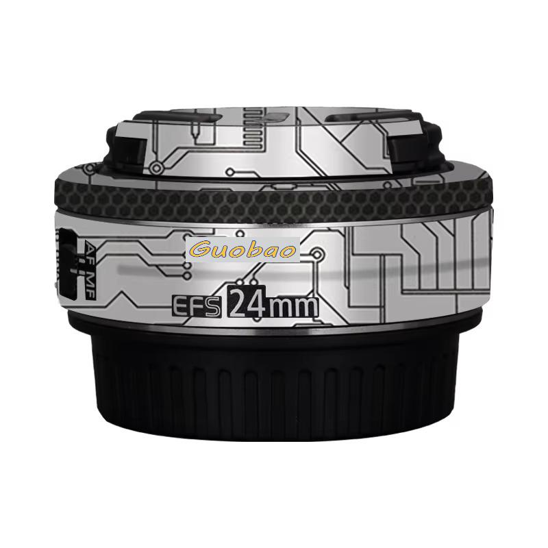 For Canon EF-S 24mm F2.8 STM Lens Decal Skin for Canon EF-S24 F2.8 Lens Cover Film 24 2.8 Protective Sticker for canon 24mm 2.8