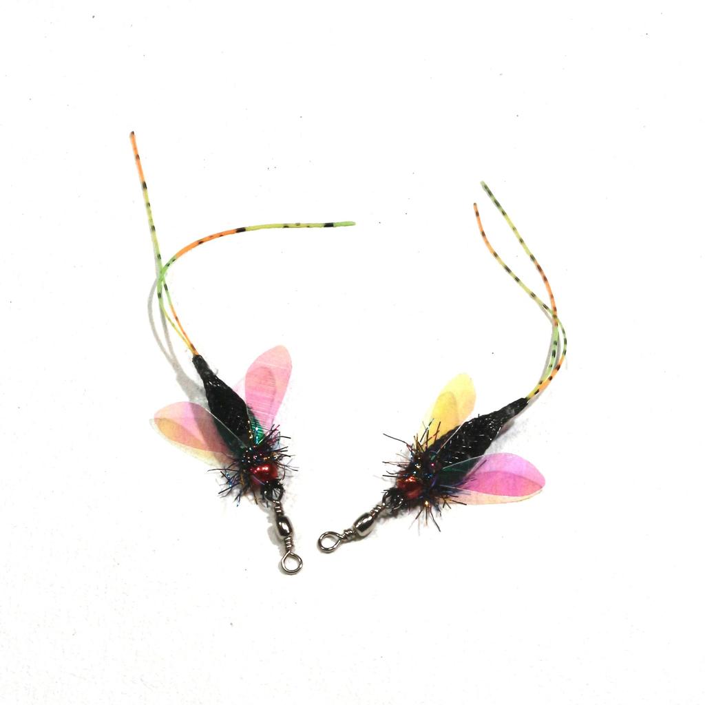 1PC/2PCS Artificial Long-tailed Insect Shape Cat Teasing Stick Replacement Head Pet Toys