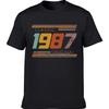 Classic 1987 Original Vintage Edition Retro Birthday T-Shirt Summer Casual Tops Tees Oversized T Shirt Cotton Fitness Tshirt