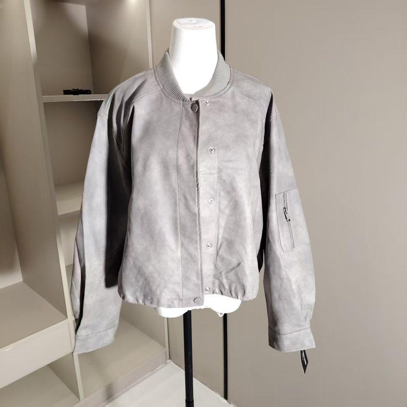 

Высококачественная матовая серая бейсбольная форма из искусственной кожи Grey XL