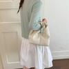 Weiche PU Hobo-Tasche für Damen Schlaffe Tote mit Henkel Kleine Umhängetasche für den täglichen Gebrauch